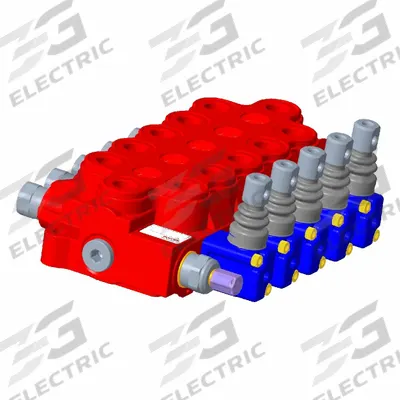BUCHER HYDRAULICS Lever Operated Sectional Valve: Four-Way / Three Positions - Manual Spool Monoblock Valves