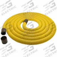 DUSTLESS TECHNOLOGIES Vacuum Hose: 1 1/2 in Hose Dia, 25 ft Hose Lg, Polyethylene, Yellow (MPN 14291). Key specifications — Material: Polyethylene; Brand: DUSTLESS TECHNOLOGIES.