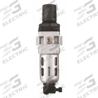 GROZ Filter-Regulator: Light Duty Series, 1/4 in NPT, 20 cfm, 40 micron, 7 psi to 145 psi, Aluminum (MPN FRC139134-S). Key specifications — attr109419: GROZ; attr109429: Aluminum; attr109463: No; attr109467: Nitrile; attr109468: Light Duty.