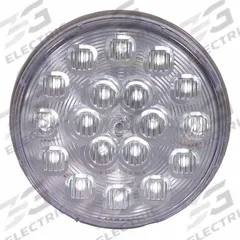 MAXXIMA Back Up Lamp: LED, Backup/Reverse Light, Clear, Round, 4 5/16 in Overall Dia, Pigtail, IP67 (MPN AX44WF - KIT). Key specifications — Standards: SAE J593; Electrical Connection: Pigtail; Brand: MAXXIMA; Installation Type: Permanent; Lens Color: Clear; Mount Type: Grommet; Lighting Technology: LED; Light Type: Backup/Reverse Light.