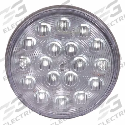 MAXXIMA Back Up Lamp: LED, Backup/Reverse Light, Clear, Round, 4 5/16 in Overall Dia - Backup/Reverse Lights
