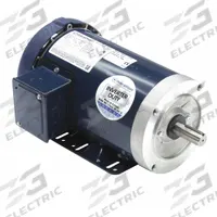 LEESON General Purpose Motor: C-Face/Rigid Base Mount, Totally Enclosed Fan Cooled, 1 1/2 hp (MPN 145TTFR6058). Key specifications — Brand: LEESON; Nameplate Voltage @ 60 Hz: 230/460V AC; Full Load Current @ 60 Hz: 4.6/2.3 A; Nameplate RPM @ 60 Hz: 1,755 RPM; Motor Enclosure: TEFC.