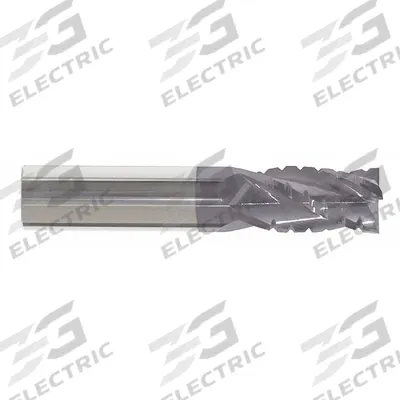 APPROVED VENDOR Roughing End Mill: Carbide, AlTiN Coated, 4 Flute, 3/4" Mill Dia, 1-1/2" LOC - Corner-Radius Carbide Roughing End Mills for Steel & Cast Iron
