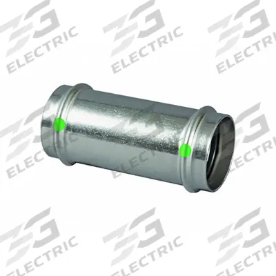 VIEGA PROPRESS Crimp Coupling Fitting: 1 1/4 in CTS x 1 1/4 in CTS Size, Straight - Potable Water Stainless Steel Press Tube Fittings