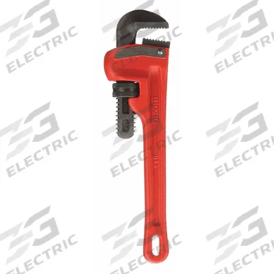 RIDGID Heavy-Duty Pipe Wrench: 1 1/2 in Jaw Capacity, Serrated, 10 in Overall Lg - Straight Pipe Wrenches
