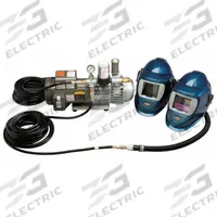 ALLEGRO Supplied Air System: 50 ft Hose Lg, 1 1/2 hp Pump Horsepower, Helmet, Allegro 9904-W (MPN 9248-02). Key specifications — Headgear Type: Helmet; Includes: (2) 50 ft Breathing Hoses; Brand and Series: Allegro 9904-W.