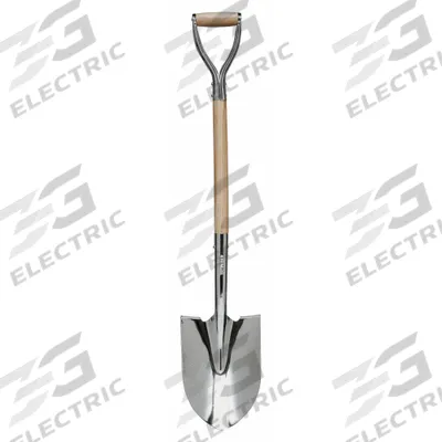 SEYMOUR MIDWEST Round Point Ceremonial Shovel: Steel Blade, D-Grip Handle Type - Round Point Shovels