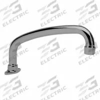 SANI-LAV Spout: Spout, Gooseneck, Cast Brass, Chrome, 0.5 gpm Flow Rate, Aerated, 10 in Spout Reach (MPN 1001-0.5). Key specifications — Includes: (2) Mounting Bolts and Nuts; Product Type: Spout; Body Material: Cast Brass; Brand: SANI-LAV.