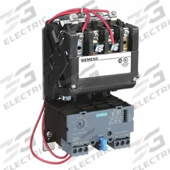 SIEMENS NEMA Magnetic Motor Starter: Non-Reversing, 3 Poles, NEMA Size 1, 27 A, 120V AC Coil (MPN 14DUC32AF). Key specifications — Brand: SIEMENS; Auxiliary Contact Form: 1NO; Coil Voltage: 110/120V AC; Phase: Three; Terminal Connection Type: Screw Terminals; Auxiliary Contacts Included: 1NO; Signaling Features: Pilot Light; Thermal Units Required: None (Not Applicable to Electronic Overloads).