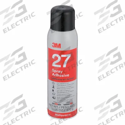 3M Spray Adhesive: 27, Gen Purpose Bonding & Repair, 16 fl oz, Aerosol Can - General Purpose Spray Adhesives