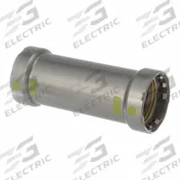 VIEGA MEGAPRESS Crimp Coupling Fitting: 1 1/4 in Pipe x 1 1/4 in Pipe Size, Press-fit x Press-fit (MPN 25086). Key specifications — attr1347260: VIEGA MEGAPRESS.