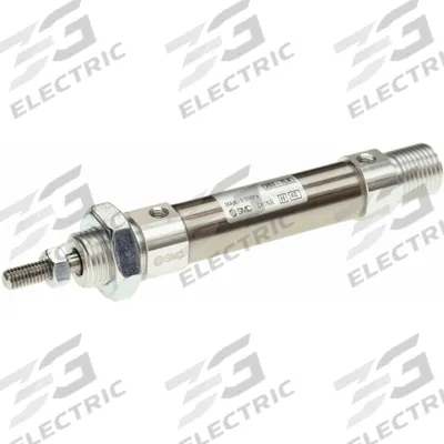 SMC Round Body Cylinder: 20 mm Bore, 25 mm Stroke, Repairable, Stainless Steel - Double End Mount Cylinders