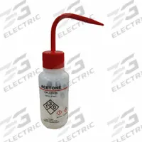 APPROVED VENDOR Wash Bottle: 250 mL, Acetone, Red, Wide, Std Spout Spout, Colorless (MPN 832J92). Key specifications — Closure Color: Red; Vented/Nonvented: Vented; Body Color: Colorless; Brand: APPROVED VENDOR; Imprinting Group: Specific Chemicals.