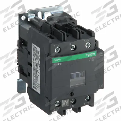 SCHNEIDER Magnetic Contactor: Non-Reversing, 3 Poles, 3NO Contacts, 80 A - Non-Reversing IEC Contactors