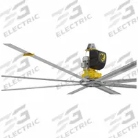 BIG ASS FANS Ceiling Fan: 16 ft Blade Dia, Variable Speeds, 200 to 240V AC, Single Phase, 20 A (MPN F-PFX4-1602S34). Key specifications — Voltage: 200 to 240V AC; Light Kit: No; Series: Powerfoil X4; Number of Speeds: Variable; Phase: Single; Current: 20 A; Brand: BIG ASS FANS.