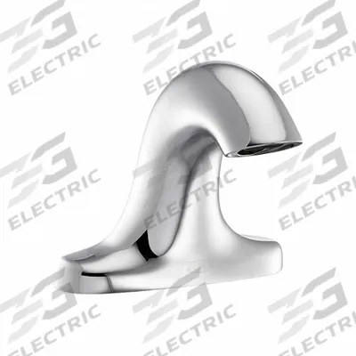 ZURN Sensor Faucet: Serio Series, Brass, Polished Chrome Finish, Hydropower - Single-Post Sensor Bathroom Faucets