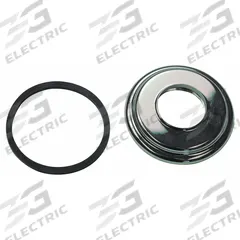 AMERICAN STANDARD Escutcheon Kit: Steel, Chrome Finish, 2 3/16 in Overall Wd (MPN 013312-0020A). Key specifications — Finish: Chrome; Brand: AMERICAN STANDARD.