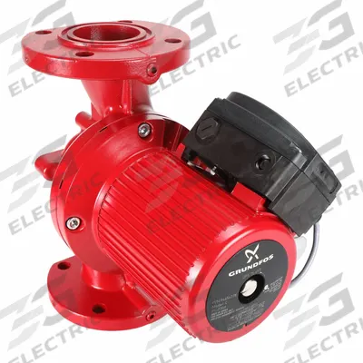 Grundfos Circulating Pump: 1 51/125 hp HP, 230V AC, Cast Iron, 3, 23 ft Max. Head - General-Purpose Inline Circulator Pumps