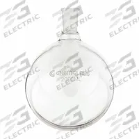 CHEMGLASS Boiling Flask: 2 L, Colorless, Round, A, 29/42 Compatible with Stopper Size (MPN CG-1506-26). Key specifications — Shape: Round; Body Color: Colorless; Brand: CHEMGLASS; Compatible with Stopper Size: 29/42; USP Specification: Type I.