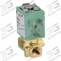 ASCO Solenoid Valve: 2-Way, Normally Closed, 1/8 in Pipe Size, 120V AC, Compact, Brass Body, Indoor (MPN SC8256A004V). Key specifications — Pipe Size: 1/8 in; Voltage: 120V AC; Brand: ASCO.
