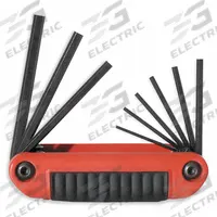 EKLIND Hex Key Set: 1 - 5 Pieces, Fold-Up Hex, Folding, SAE, Std End, Short, 1 Pieces, Black Oxide (MPN 25911). Key specifications — attr1205553: Not Tether Capable; attr1205554: EKLIND; attr1205568: Black Oxide; attr1293176: 1 - 5 Pieces.