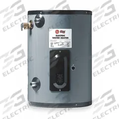 RHEEM-RUUD Point-of-Use Electric Water Heater: 120V AC, 19.9 gal, 3,000 W, Single Phase, 25.12 in Ht (MPN EGSP20 120V). Key specifications — Phase: Single; Brand: RHEEM-RUUD.