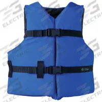 ONYX Life Jacket: Blue, Level 70, Type III, 15 1/2 lb Buoyancy, Not Reflective, Universal (MPN 103000-500-002-12). Key specifications — Color: Blue; Brand: ONYX; Buoyant Material: Foam; Closure: Belt; USCG Performance Level: Level 70; Style: Life Jacket; For Age Group: Youth; Product Type: Personal Flotation Device.