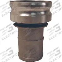 Cam and Groove Adapter: 2 in Coupling Size, 250 psi Max. Working Pressure @ 70 F, Male Hose Shank (MPN 2015-E-SS). Key specifications — Fitting Type: Male Hose Shank; Includes Locking Arm: No; Body Material: 316 Stainless Steel; Brand: DIXON VALVE & COUPLING.