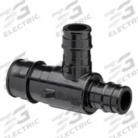 ZURN Barbed Tee: Polymer, Expansion, 19/32 in ID (MPN QEPT433X). Key specifications