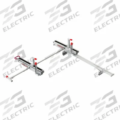 WEATHER GUARD Van Roof Rack: Aluminum, 19 in Overall Ht, 76 9/10 in Overall Lg - Van Roof Racks