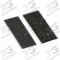 3M Hook-and-Loop Fastener: Strip, 1 in Overall Wd, 2 in Overall Lg, Hook-and-Loop, Black, Adhesive (MPN 1-2-100-SJ3526N/SJ3527N). Key specifications — Brand: 3M; Material: Nylon.