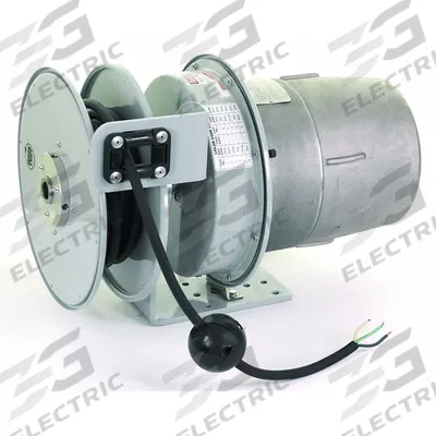 KH INDUSTRIES Extension Cord Reel: 50 ft Cord Lg, 14 AWG, Bare Wire Retractable End, SOOW - Hazardous Location Cord Reels