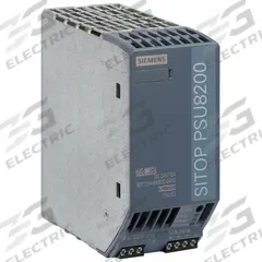 SIEMENS Stabilized Power Supply: DIN Rail, 240 W Output Power - Rated, 10 A Current - Output, Metal (MPN 6EP33348SB000AY0). Key specifications — attr1044898: Single; attr1044874: Metal; attr1044879: 120 to 230V AC; attr211400: SIEMENS.