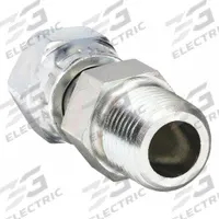 PARKER Compression Fitting Adapter: 3/8 in OD x 3/8 in Pipe Size, 3/8-18 Thread Size, Steel, Swivel (MPN 6-6 F6L-S). Key specifications — Brand: PARKER; Series: Seal-Lok.