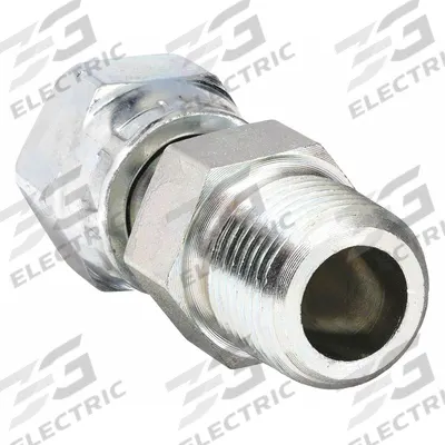 PARKER Compression Fitting Adapter: 3/8 in OD x 3/8 in Pipe Size, 3/8-18 Thread Size - O-Ring Face Seal Steel Compression Fittings
