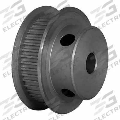 Dayton Timing Pulley: Modified Curvilinear, Fixed, For GT Timing Belt Section - GT Section Fixed-Bore Timing Pulleys with Hub