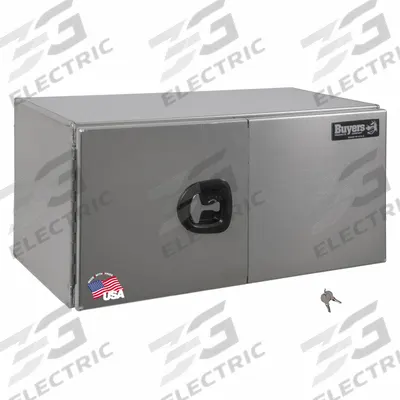 BUYERS PRODUCTS Underbody: Underbody Truck Box, Double Barn Doors Door, 18 in Overall Dp - Double Barn-Door Boxes