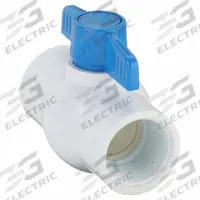 APPROVED VENDOR Manual Two-Way Ball Valve: 1 1/2 in, PVC, Straight, FIP x FIP, Full Port Ball Port (MPN 107-137-NP). Key specifications — Brand: APPROVED VENDOR; Handle: Tee.