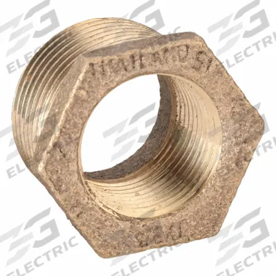 APPROVED VENDOR Metal Pipe Straight: Straight, 1 in x 3/4 in, Class 125, None Brass - Threaded Low-Pressure Pipe Fittings for Potable Water