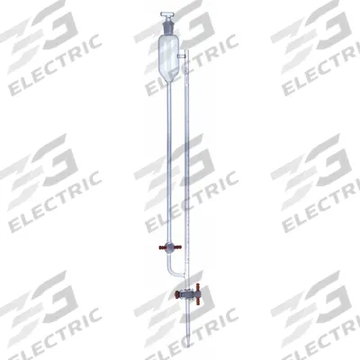 KIMBLE Straight Bore Buret with Side Reservoir: 2 mL, A, 590 mm, ±0.01 mL - Class A Glass Burets