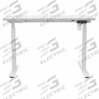 MOTIONWISE Electric Sit-Stand Desk: White, Medium Density Fiberboard, 48 in Overall Wd, Steel, White (MPN AX2448W). Key specifications — attr989930: White; attr989931: Steel; attr989903: MOTIONWISE; attr989914: White; attr989916: Medium Density Fiberboard.