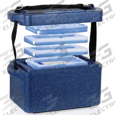 COLE-PARMER Cryogenic Storage Box: 11 3/8 in Overall Lg, 5 1/8 in Overall Wd, 6 3/4 in Overall Ht - Specimen Transport Coolers