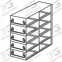 Upright Freezer Drawer Rack: 15 5/8 in Overall Lg, 8 5/8 in Overall Wd, Stainless Steel (MPN 0440311). Key specifications — Includes: Slide Out Drawers; Material: Stainless Steel; Product Type: Upright Freezer Drawer Rack; Brand: COLE-PARMER.