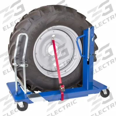 AME Wheel Dolly: Wheel Dolly, Hydraulic, 1.5 ton Max Wt Capcity - Single-Wheel Dollies