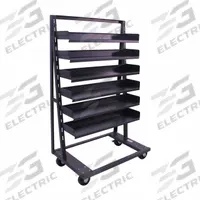 VALLEY CRAFT A-Frame Cart: 2,500 lb, 6 Shelves, Gray, 38 in L x 25 in W x 63 in H, 1 Usable Sides (MPN F89068VCGY). Key specifications — Color: Gray; Includes: (6) Trays; Caster/Wheel Configuration: (2) Rigid; Brand: VALLEY CRAFT.