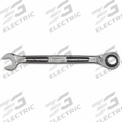 PROTO Combination Wrenches: Alloy Steel, Full Polish Chrome, 13/16 in Head Size - SAE Spline Ratcheting Combination Wrenches