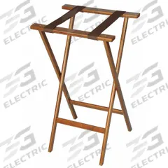 CSL Tray Stand: Wood, Walnut, 18 1/2 in Overall Wd, 38 in Overall Ht, 17 in Overall Dp (MPN 1178-1). Key specifications — Material: Wood; Product Type: Tray Stand; Brand: CSL; Color: Walnut.