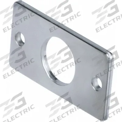 SPEEDAIRE Flange Plate: Flange/Foot Mount Type, Fits 16 mm Bore Dia, Stainless Steel - Flange Plates