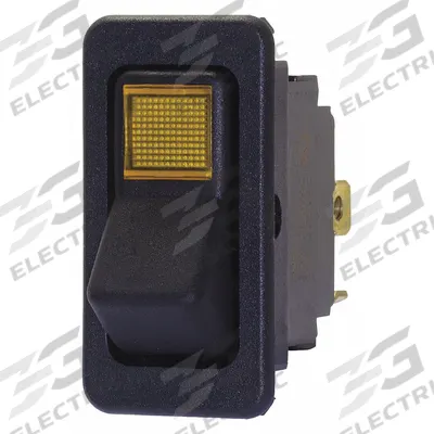 EATON Lighted Rocker Switch: 2 Positions, SPST, Off/Momentary On - General Purpose Rocker Switches