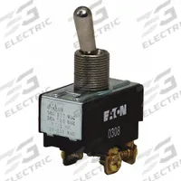 EATON Toggle Switch: 3 Position, 3 Connections, SPDT, Screw Terminals Connection, X Series (MPN XTD2G2A). Key specifications — AC Contact Rating: 20 A @ 125 V; Switch Function Configuration: On/Off/Momentary On; Brand: EATON; Series: X; Horsepower: 3/4 hp.